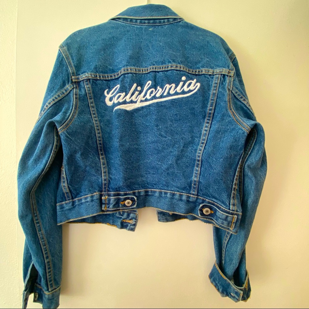 Brandy Melville J Galt Cropped Denim California Jean Jacket